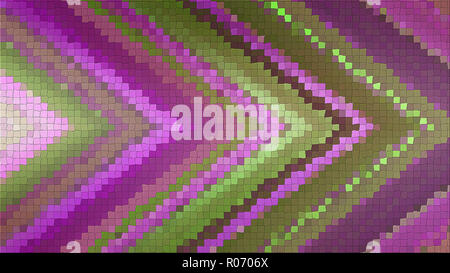 3D mosaic rendering based on an abstract angular composition consisting ...