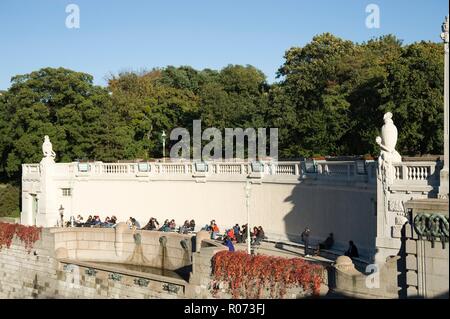 Wien, Stadtpark, Wienflussmündung, Friedrich Ohmann und Josef Hackhofer 1903-1907 Stock Photo