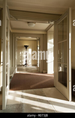 Shadows in hallway in Kensington Palace Stock Photo