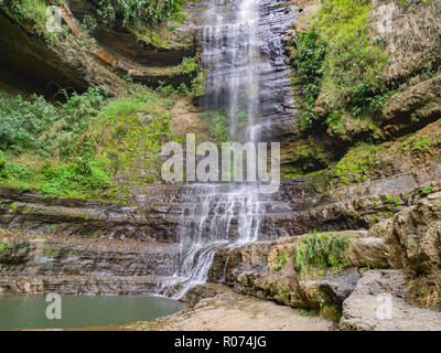 Waterfal of Juan Curi in the near of San Gil and Barichara, Colombia Stock Photo