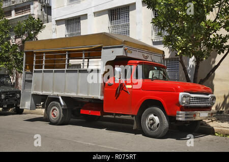 Passenger truck in Cienfuegos. Cuba Stock Photo