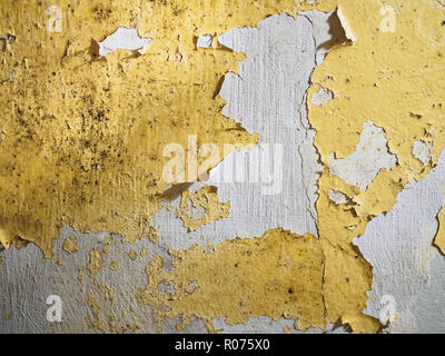 Very old wall with shabby plaster background Stock Photo