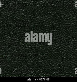 Saturated green leather background. Elegent dark green leather texture. Stock Photo