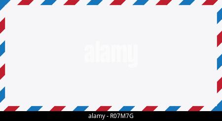 Air Mail Envelope Vector Illustration, Post letter vector design isolated on white background. Stock Vector
