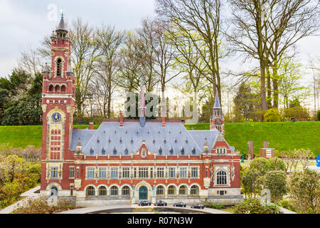 Madurodam, Holland miniature park and tourist attraction in Hague, Netherlands Stock Photo