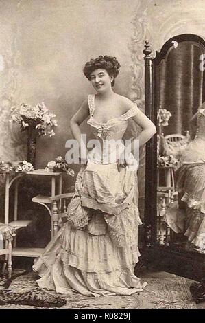 beautiful photo of a vintage victorian lady in period costume dress Stock  Photo - Alamy