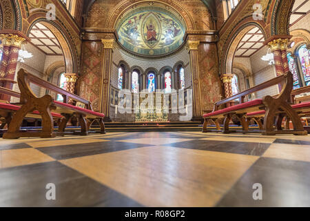 The Chapel of King's College London, Grade I listed 19th century church, Strand Campus, London, London, England Stock Photo