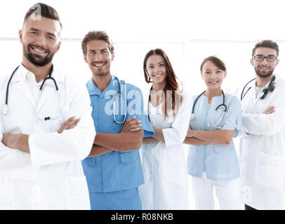 Portrait of medical center team,concept of health Stock Photo