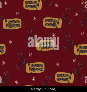 Japanese style seamless pattern Stock Vector
