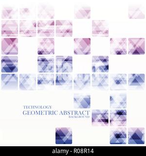 Geometric technological gem abstract background vector design Stock Vector
