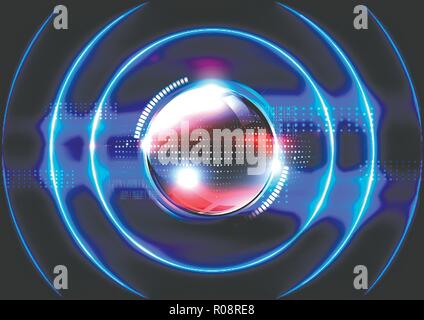 Technological global communication signal spread modern abstract background vector design Stock Vector