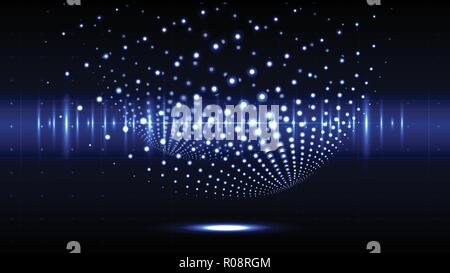 Technological cybersecurity modern world abstract background vector design Stock Vector