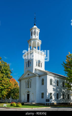 Old First Church (1805), Bennington, Vermont, USA. Stock Photo