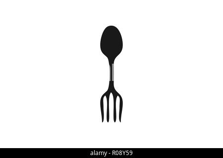 Fork and spoon Restaurant logo design inspiration Stock Vector