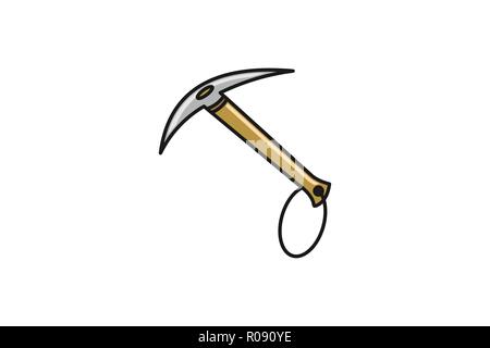 hammer climber adventure logo Designs Inspiration Isolated on White Background Stock Vector