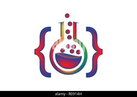 code lab logo Designs Inspiration Isolated on White Background Stock Vector