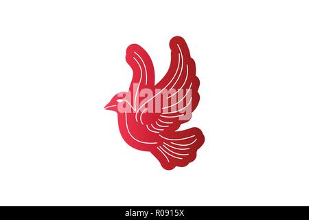 flying pigeon, mono line wedding logo Designs Inspiration Isolated on White  Background Stock Vector Image & Art - Alamy