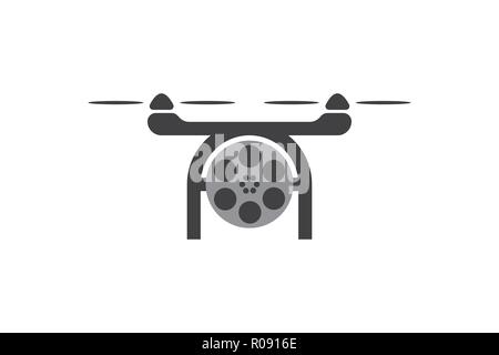 drone, photo logo Designs Inspiration Isolated on White Background Stock Vector