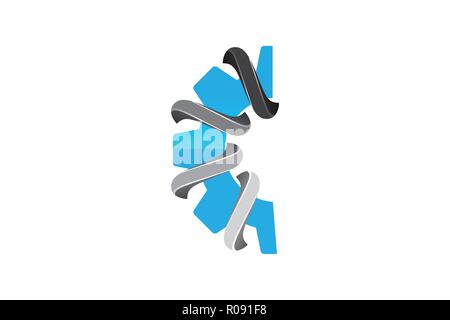 abstract gear and infinity logo Designs Inspiration Isolated on White Background Stock Vector