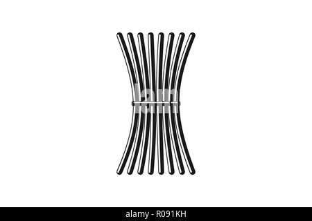 a handful of sticks, symbol of unity logo Designs Inspiration Isolated on White Background Stock Vector