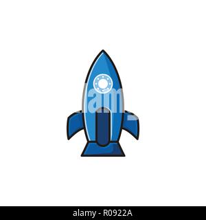 rocket creative logo design inspiration Stock Vector