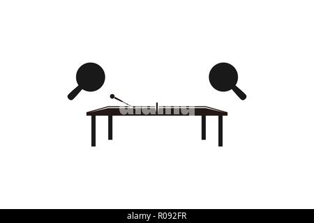 Table tennis Logo Designs Inspiration Isolated on White Background Stock Vector