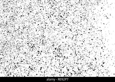 Black grainy texture isolated on white background. Dust overlay. Dark noise granules. Vector design elements, illustration, eps 10. Stock Photo