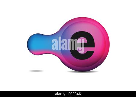 Dots Letter E Logo. E Letter Design Vector with Dots. Designs Inspiration Isolated on White Background Stock Vector