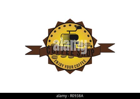 coffee roaster logo design Stock Vector | Adobe Stock