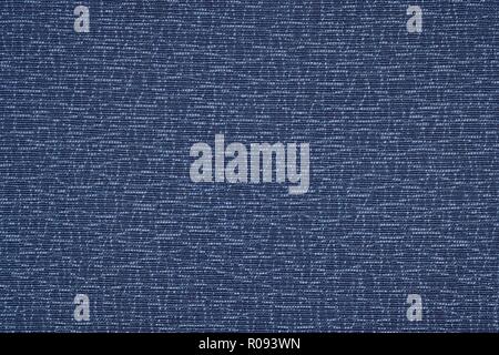 Dark blue fabric background pattern with interesting textures. Stock Photo