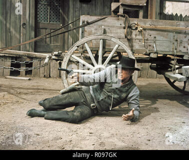 LAWMAN 1971 Scimitar Films production with Burt Lancaster Stock Photo