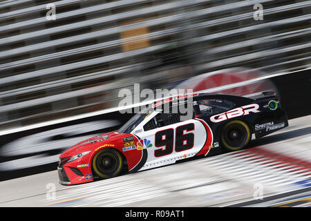 Ft. Worth, Texas, USA. 2nd Nov, 2018. Parker Kligerman (96) takes to the track to practice for the AAA Texas 500 at Texas Motor Speedway in Ft. Worth, Texas. Credit: Justin R. Noe Asp Inc/ASP/ZUMA Wire/Alamy Live News Stock Photo