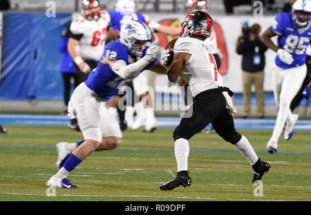 Middle Tennessee safety Reed Blankenship (12) greets Tennessee State ...