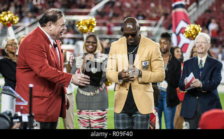 California, USA. 1 November 2018. Terrell Owens was presented with