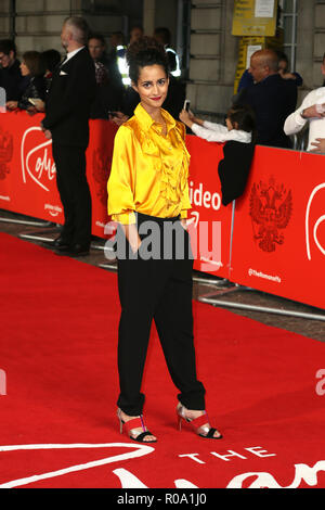 The World Premiere of 'The Romanoffs' held at the Curzon Mayfair - Arrivals  Featuring: Inès Melab Where: London, United Kingdom When: 02 Oct 2018 Credit: Mario Mitsis/WENN.com Stock Photo