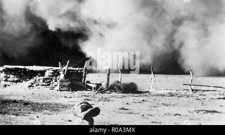 Dust Storm, Baca County, Colorado, USA, J.H. Ward, Farm Security Administration, April 14, 1935 Stock Photo