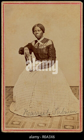 Portrait of Harriet Tubman (1820-1913), American Abolitionist, by Benjamin F. Powelson, Auburn, New York, USA, 1868 Stock Photo