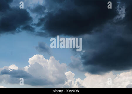 Dark storm cloud covering the sky Stock Photo