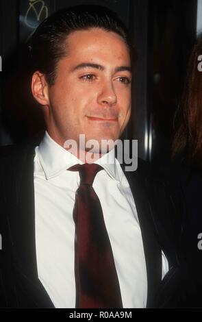 LOS ANGELES, CA - DECEMBER 4: Actor Robert Downey Jr. attends TriStar Pictures' 'Chaplin' Los Angeles Premiere on December 4, 1992 at the Los Angeles Theatre in Los Angeles, California. Photo by Barry King/Alamy Stock Photo Stock Photo