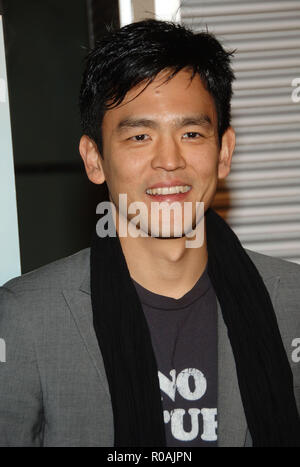 John Cho  arriving at The Air I Breathe Premiere at the Arclight Theatre In Los Angeles.  headshot eye contact smile ChoJohn 59 Red Carpet Event, Vertical, USA, Film Industry, Celebrities,  Photography, Bestof, Arts Culture and Entertainment, Topix Celebrities fashion /  Vertical, Best of, Event in Hollywood Life - California,  Red Carpet and backstage, USA, Film Industry, Celebrities,  movie celebrities, TV celebrities, Music celebrities, Photography, Bestof, Arts Culture and Entertainment,  Topix, headshot, vertical, one person,, from the year , 2008, inquiry tsuni@Gamma-USA.com Stock Photo