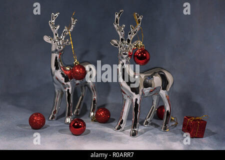 Happy Merry Christmas image. Abstract holidays image with some Christmas decor. Stock Photo