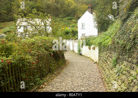 The small heritage fishing village of Clovelly in Devon UK Stock Photo