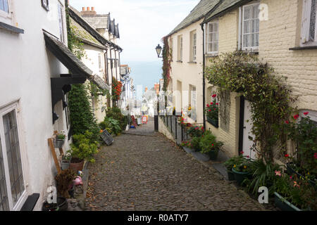 The small heritage fishing village of Clovelly in Devon UK Stock Photo