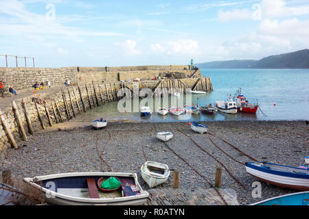 The small heritage fishing village of Clovelly in Devon UK Stock Photo