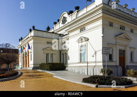 SOFIA, BULGARIA - MARCH 17, 2018: National Assembly in city of Sofia, Bulgaria Stock Photo