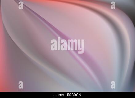 Abstract satin silk background with elegant waves draping. Lilac and pink with fuchsia. Elegant purple luxury soft pleats Stock Vector