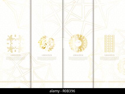 Islamic Thai element elegant concept background and logo emblem vector design Stock Vector