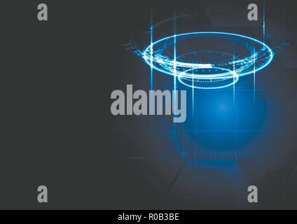 Technological encryption system concept abstract background vector design Stock Vector