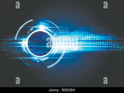 Technological future connection abstract background vector design Stock Vector
