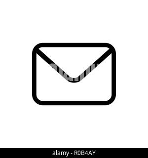 Email vector icon in flat style Stock Vector